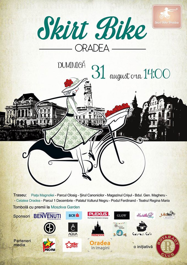 Skirt Bike – in fusta pe bicicleta