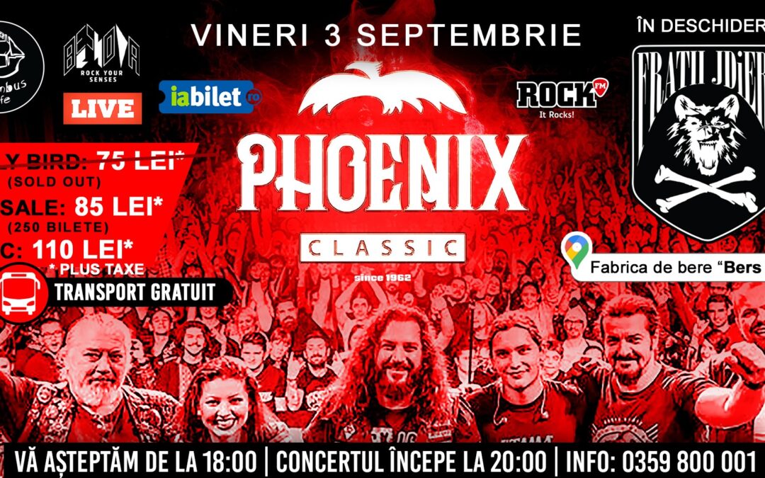 Concert PHOENIX la Fabrică